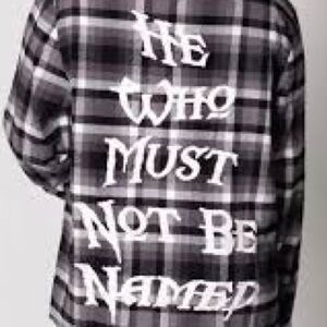 HTF Cakeworthy Voldemort flannel Harry Potter